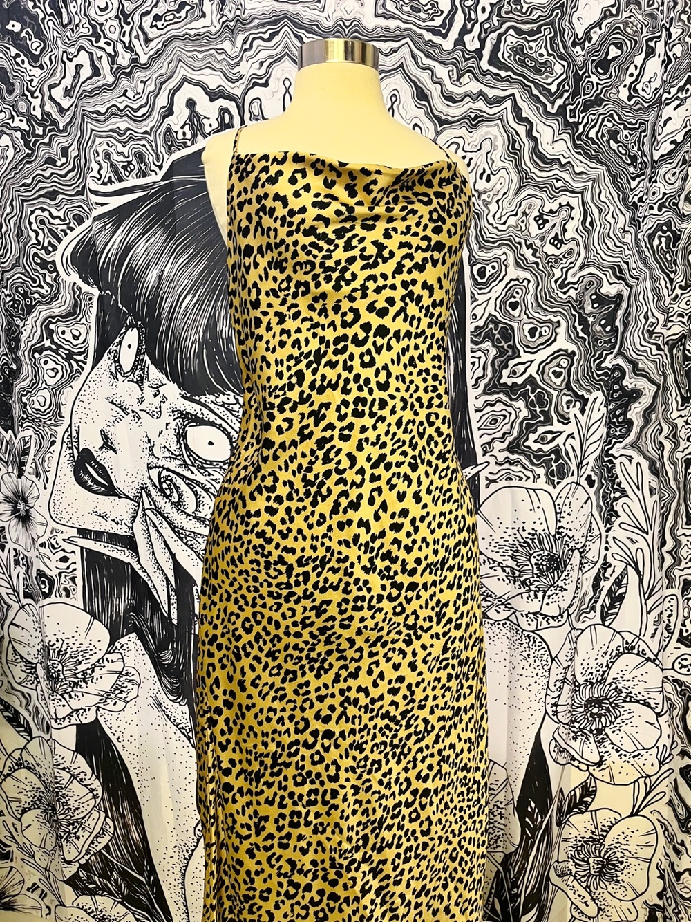 Leopard Print Slip Dress